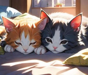 Ảnh con mèo chibi, anime đáng yêu