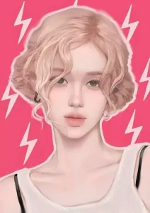 Ảnh Rosé Blackpink cute chibi siêu đáng yêu dành cho fan