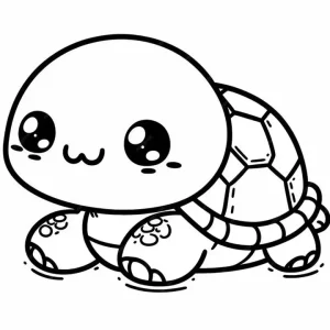 Hình ảnh vẽ rùa cute – Bộ sưu tập con rùa chibi, dễ thương cực đẹp