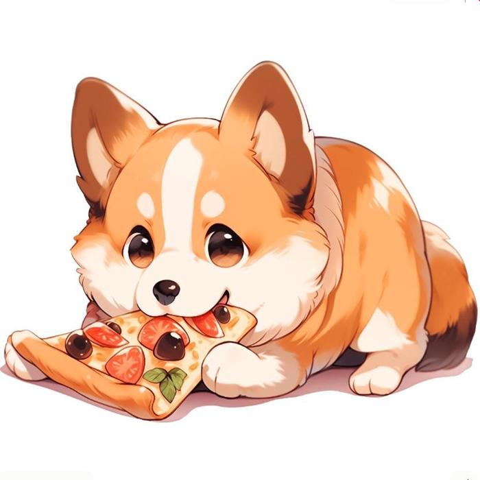 Ảnh đại diện chó chibi cute