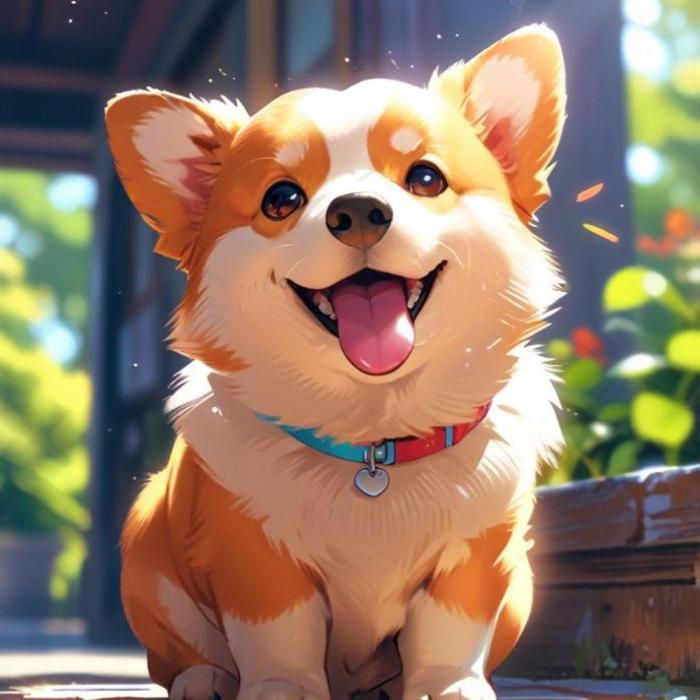 Ảnh đại diện chó chibi cute
