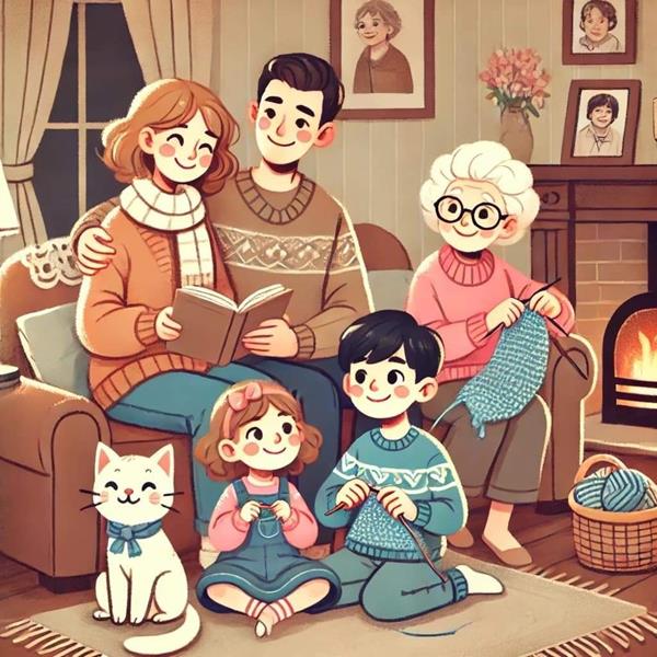 Ảnh đại diện đẹp gia đình 4 người