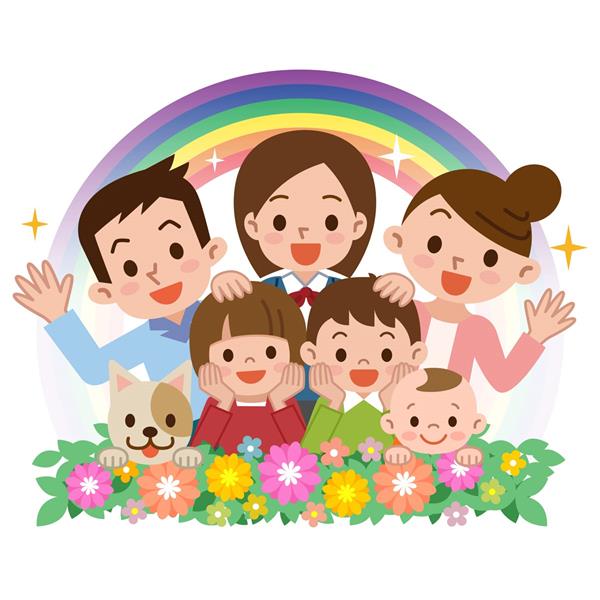 Hình đại diện gia đình 6 người dễ thương