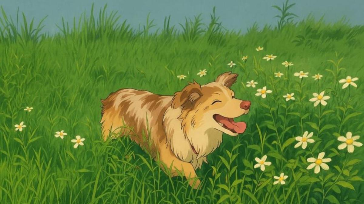Hình nền chó cún hoạt hình chibi cute cho máy tính 