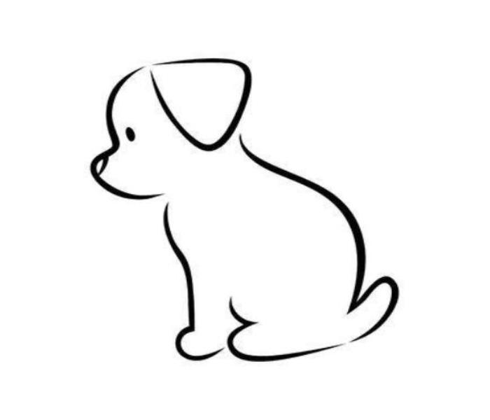 Hình vẽ cún con cute